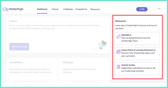 Resources for Teachers - ChatterHigh
