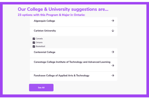 ChatterHigh college and university suggestions